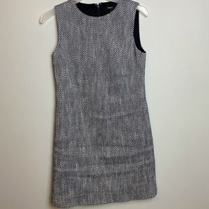 Theory White and Black Patterned Dress